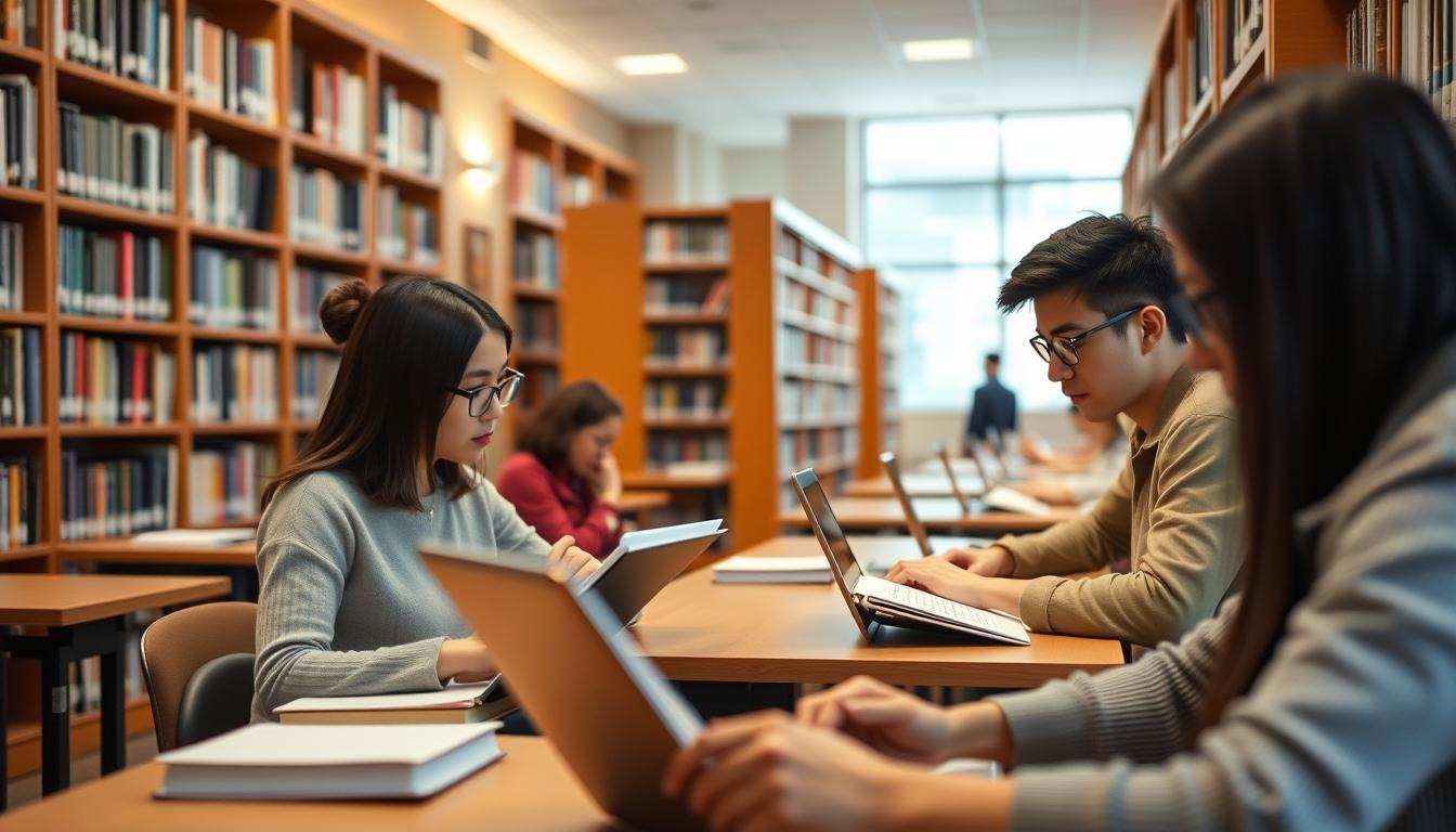 Student using online courses for flexible education